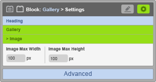 Gallery Block - Image Settings