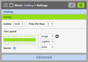 Gallery Block - Gallery Settings