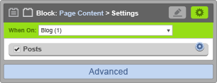 Page Content Block - When On Blog