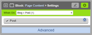 Page Content Block - When On Blog Post