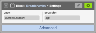 Sub-Panel 2 - Advanced Settings